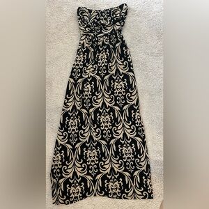 Strapless maxi dress